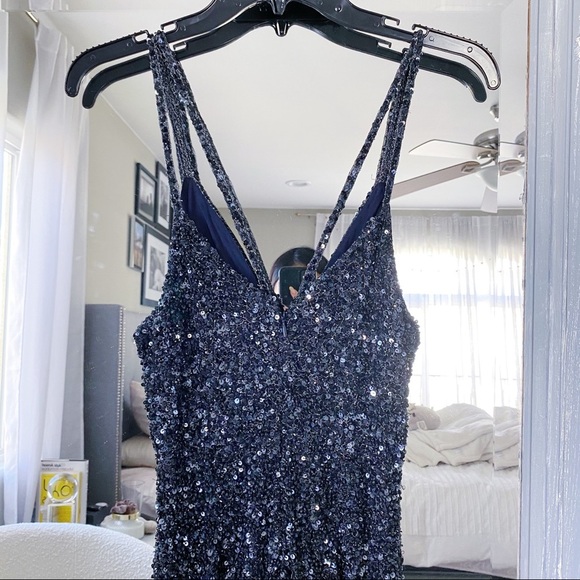 NWT Parker Black Luna Dress‎ in Midnight Sequin 2 XS - Picture 6 of 12